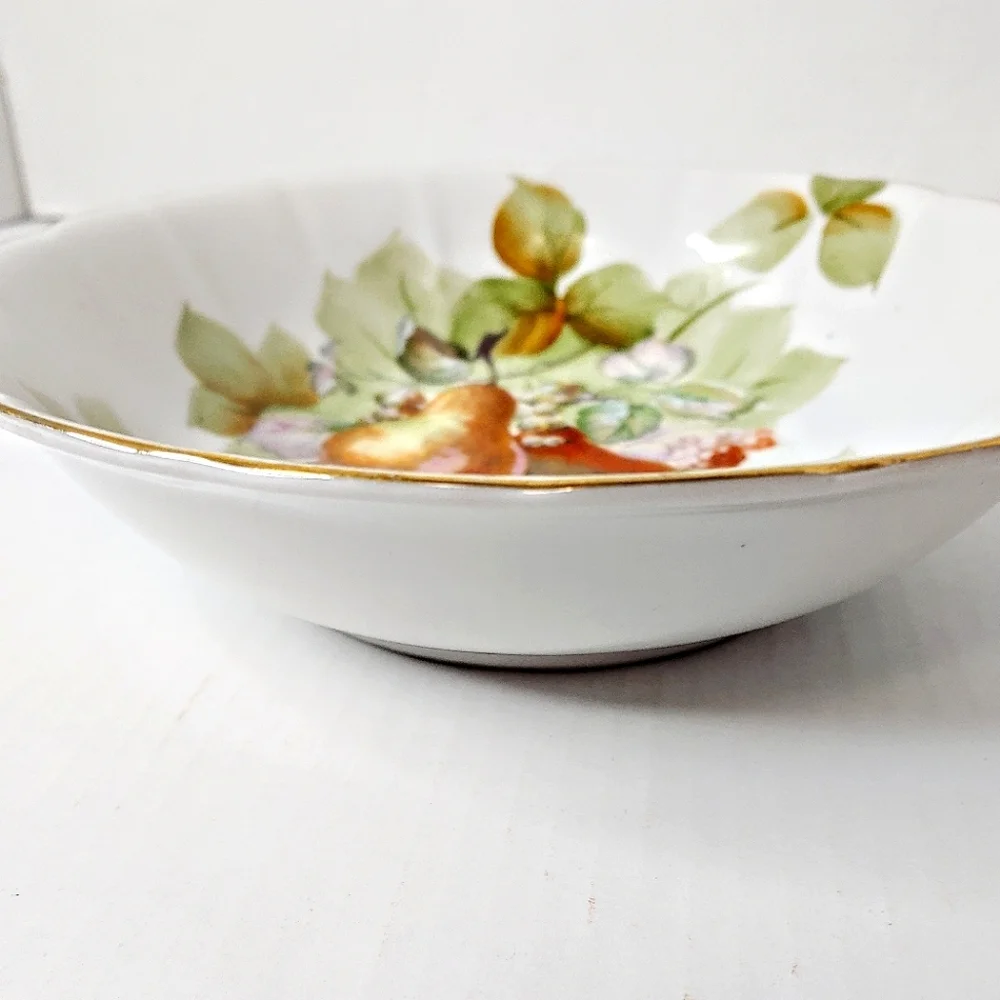 Gold Castle Porcelain pear bowl.